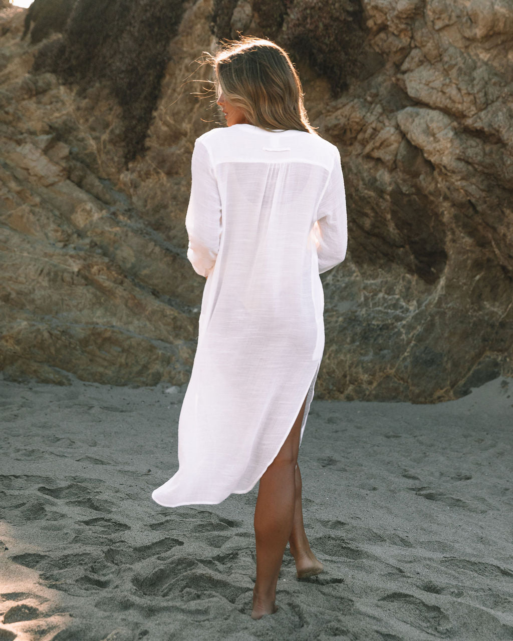 Bali Pocketed Kaftan Dress Marshmallow FINAL