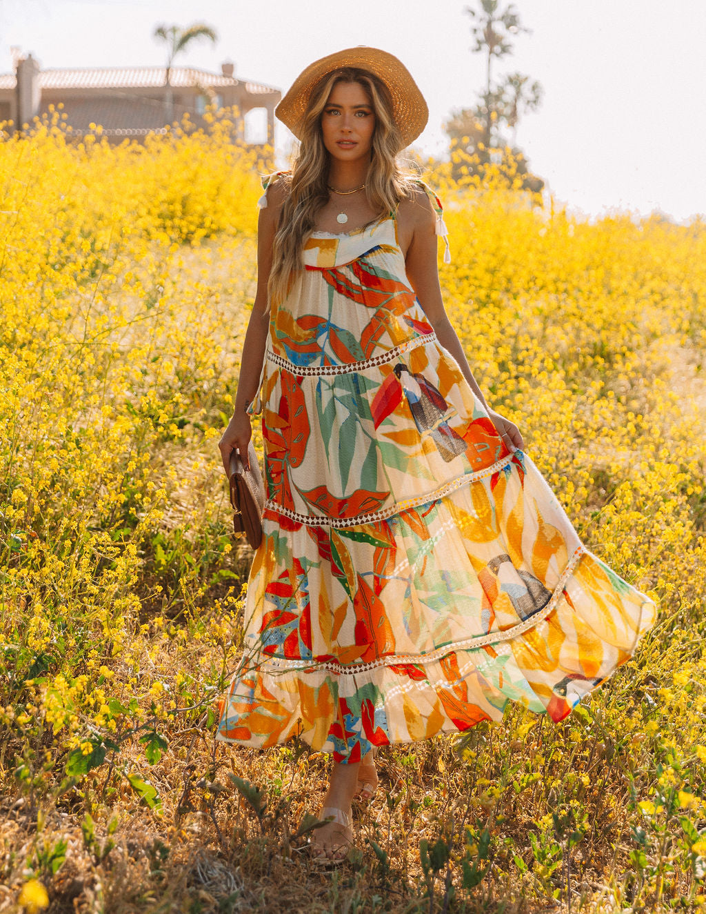 Baja California Crochet Tiered Maxi Dress FINAL