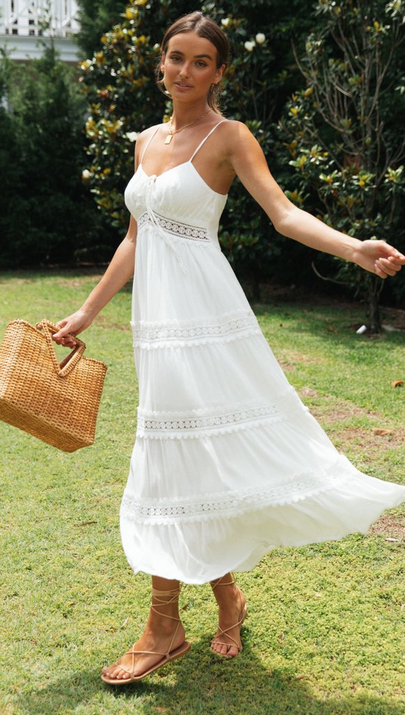 Ruben Maxi Dress White