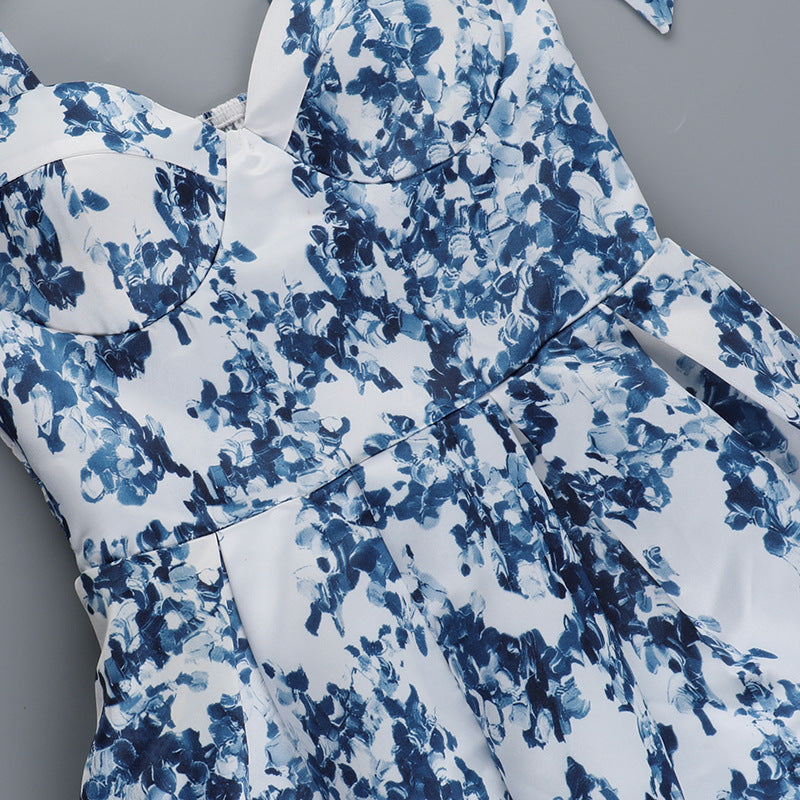Sicily Mini Dress Blue