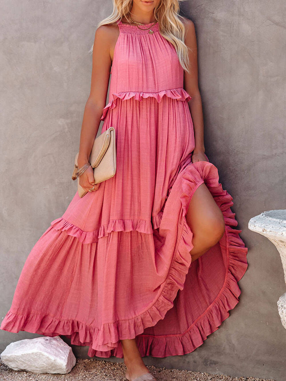 Sienna Ruffle Maxi Dress