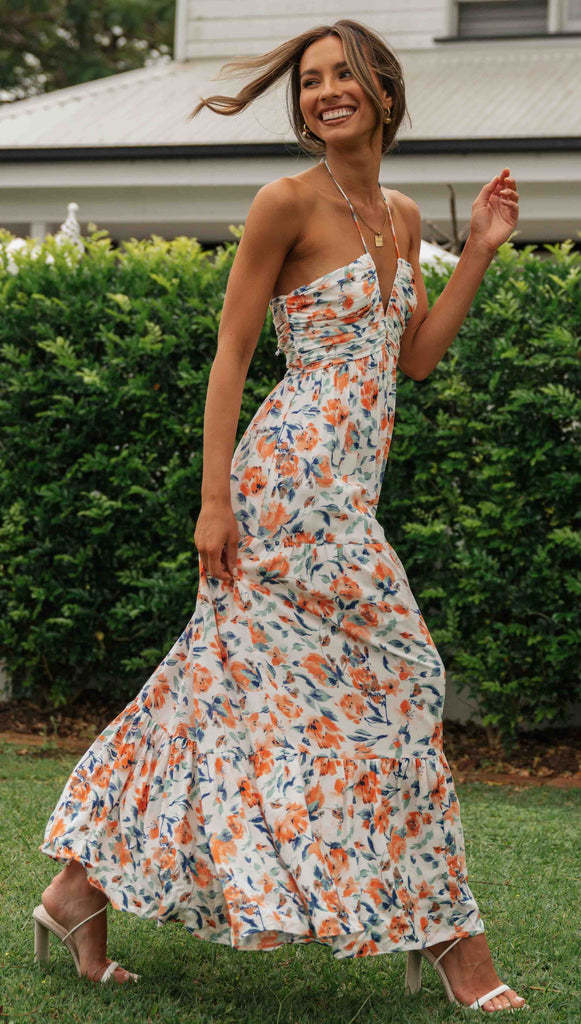River Maxi Dress Orange