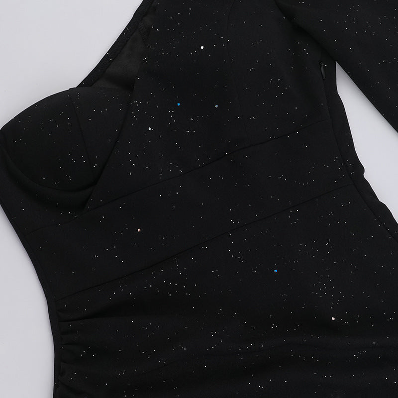 Graceful edge Dress Black