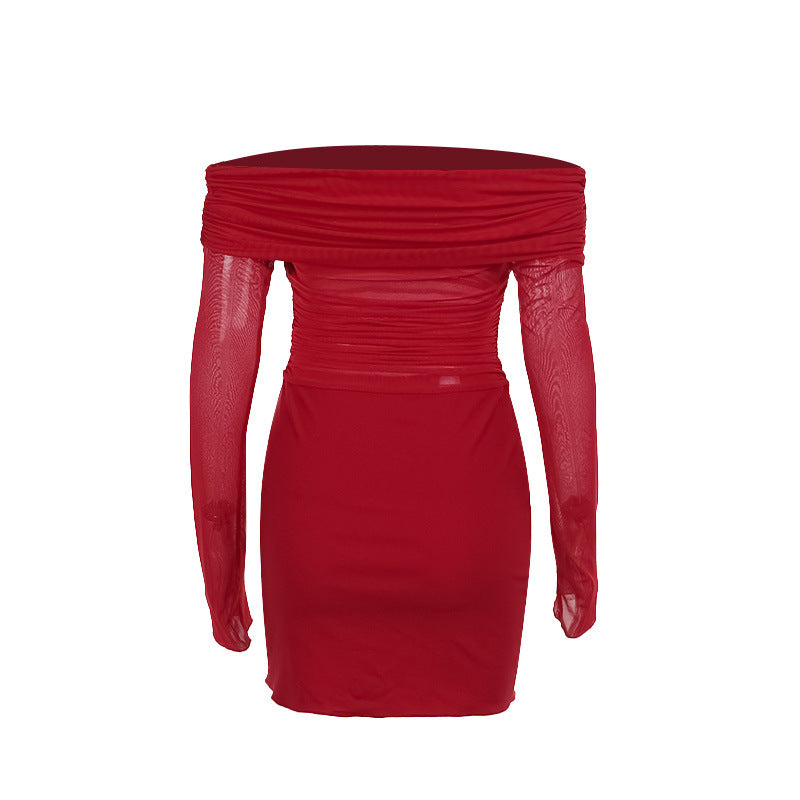 Flame Kissed Dress Red