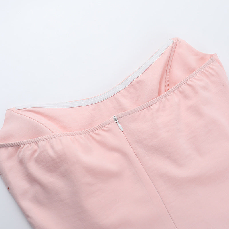 Carnation Mini Dress Pink