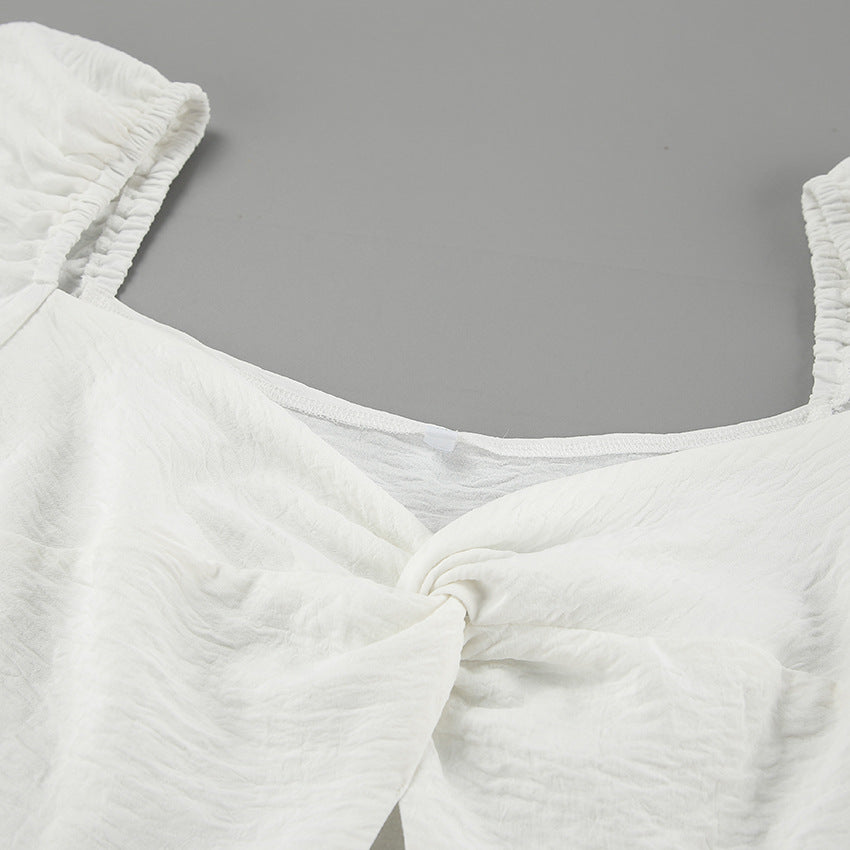 Fae Off Shoulder Dress White