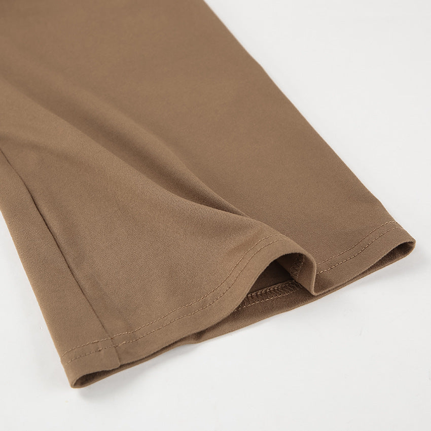 Mocha Mousse Mini Dress Brown