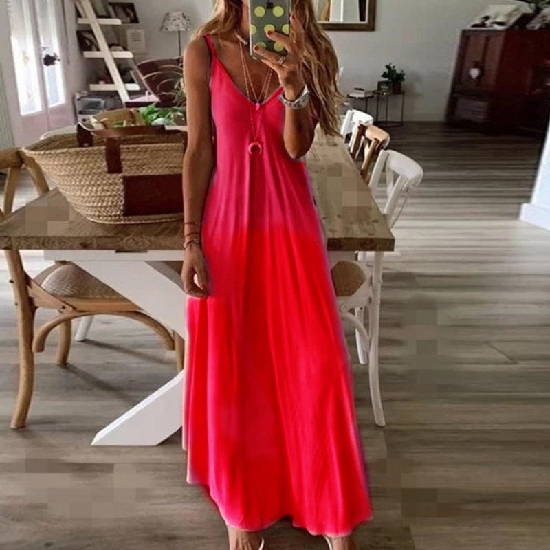 Empire Satin Maxi Dress Raspberry FINAL
