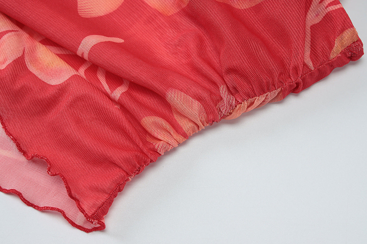 Rebus Maxi Dress Red