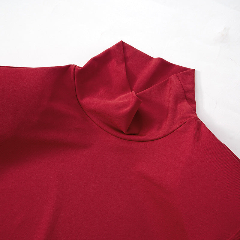 Red Rose Maxi Dress Red