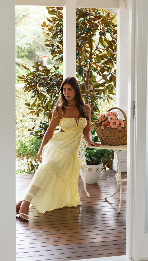 Saz Maxi Dress Yellow