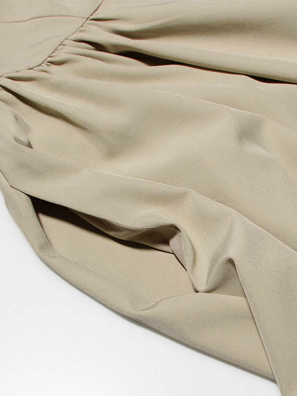 Beige Sling Midi Dress
