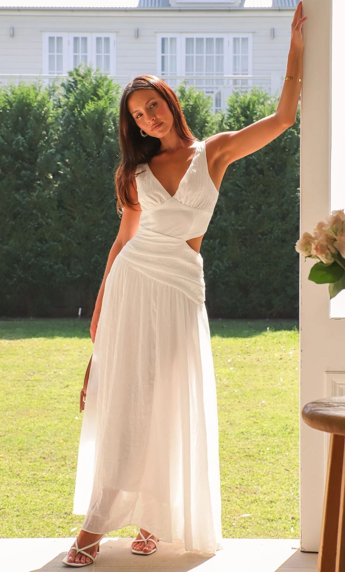 Cherry Dream Dress White