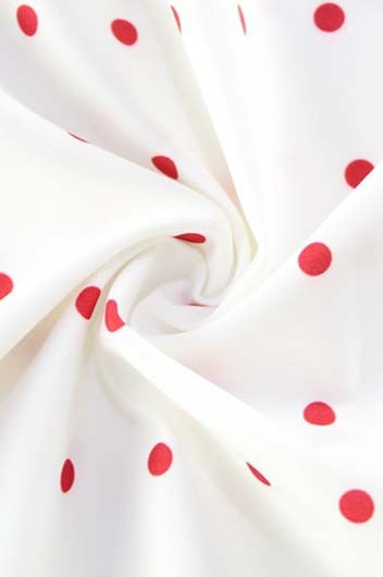 Polka Dot BowDetail Mini Dress