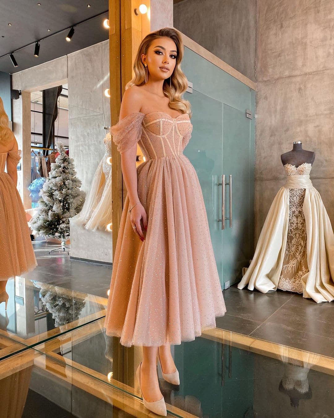 New Short Prom Dresses With Boat Neck Celebrity Dresses