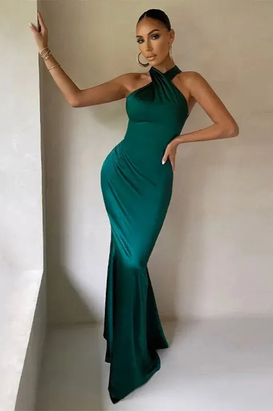 Dulzura Elegant Black Maxi Dress