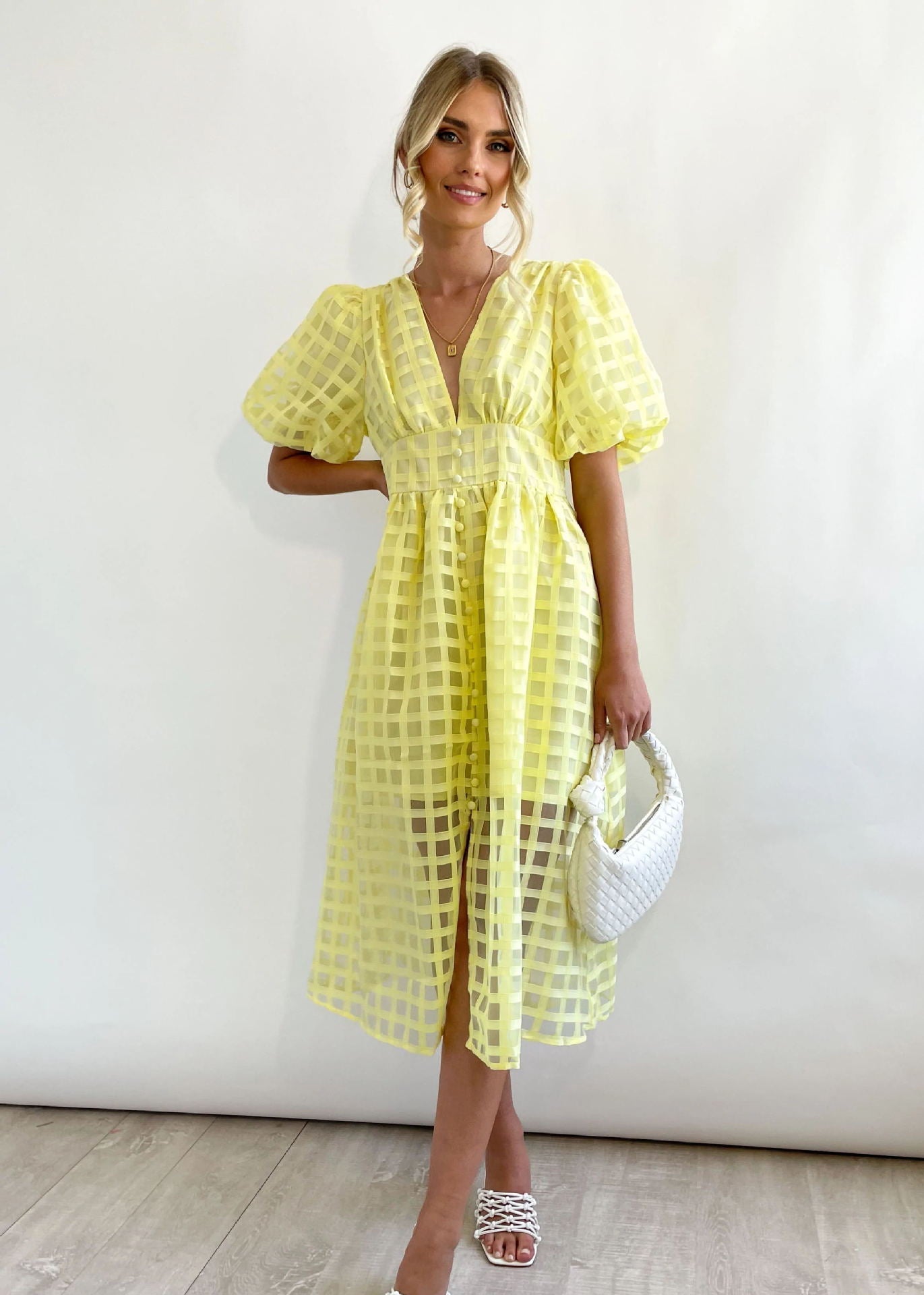 Paradise Midi Dress Yellow