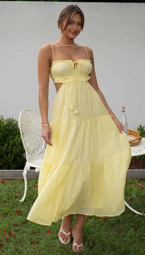 Saz Maxi Dress Yellow