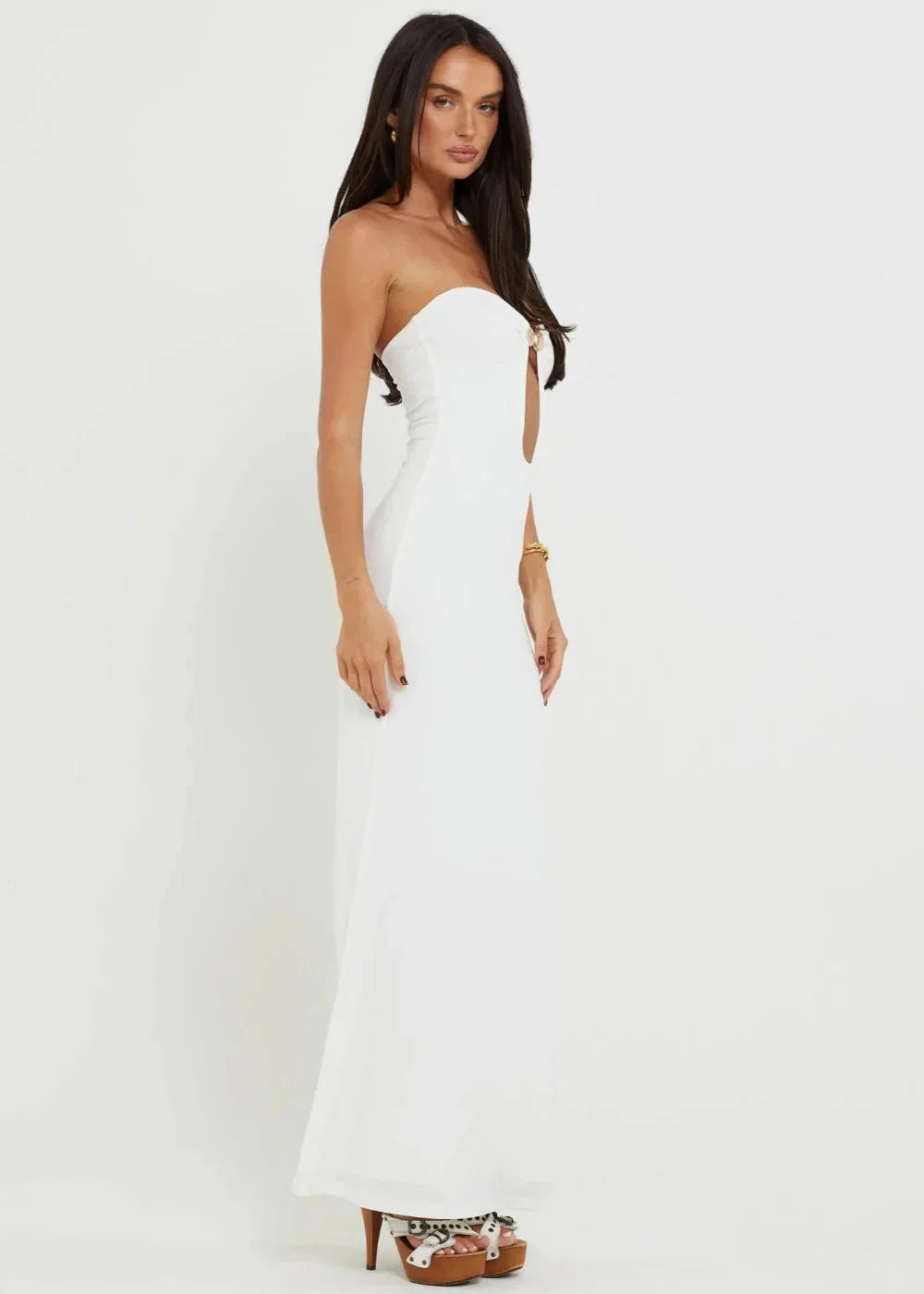 Isla Midnight Strapless Cut Out Maxi Dress
