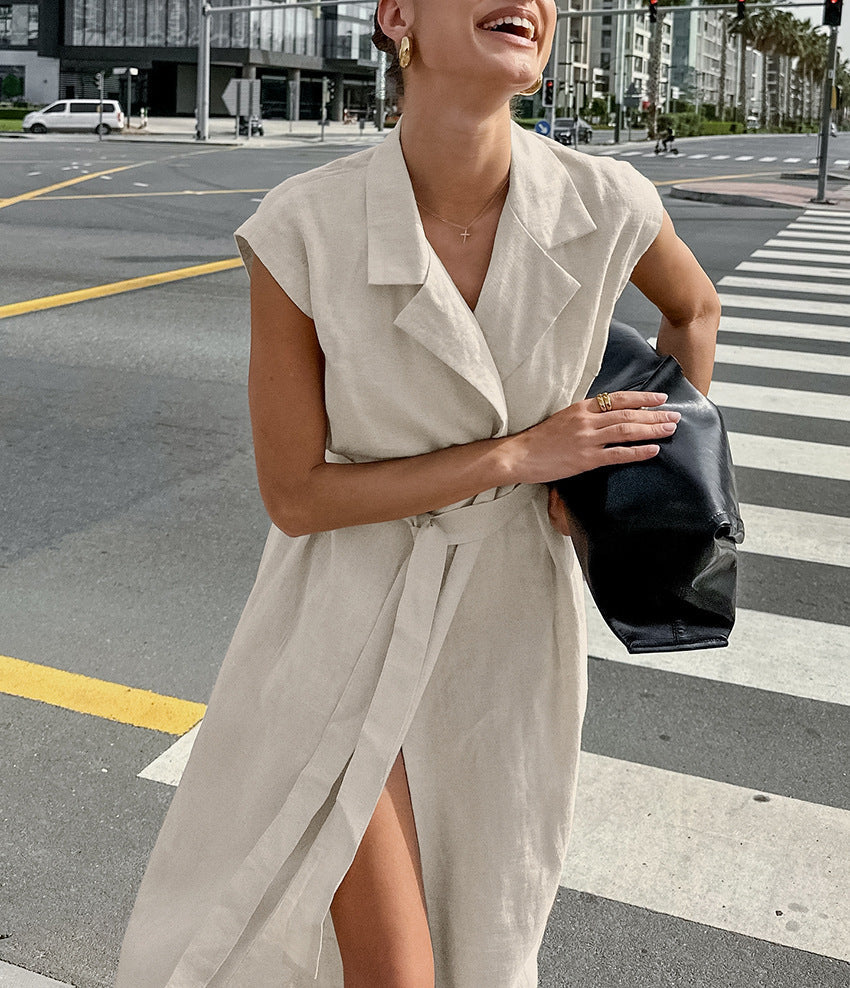 Rustin Midi Dress Khaki