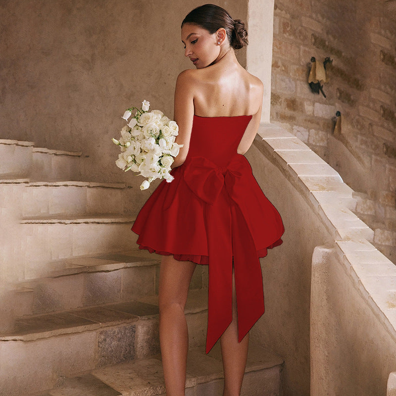 Flirty Flare Dress Red