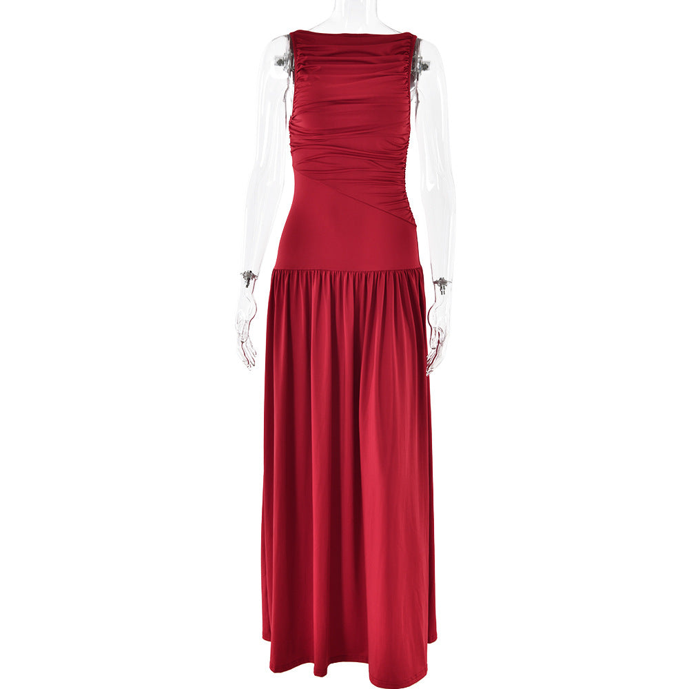 Trance Fit and Flare Dress Maroon