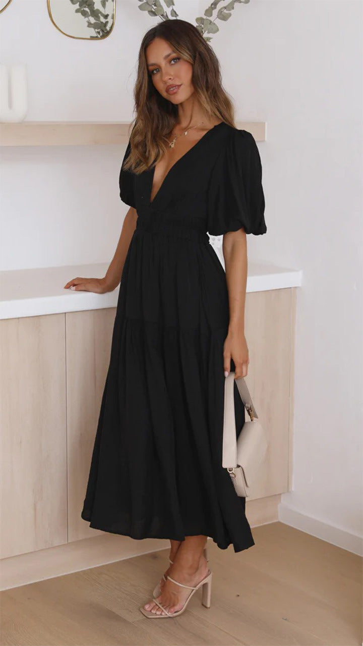Brunch It Right Midi Dress Black