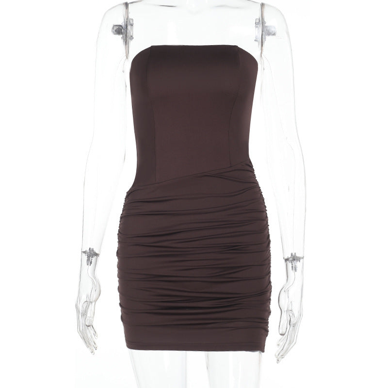 Castro Mini Dress Brown