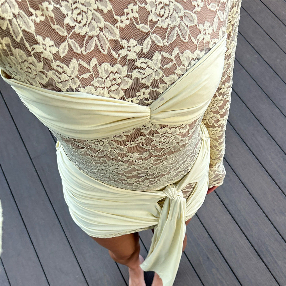 Waugh Mini Dress Yellow