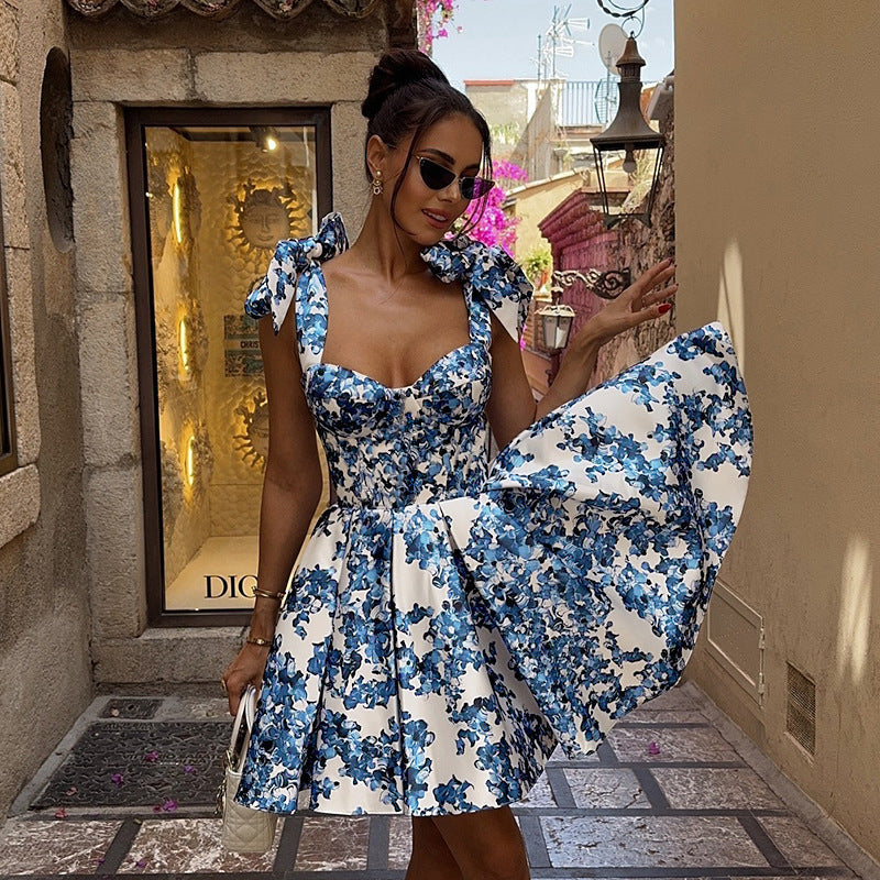 Sicily Mini Dress Blue