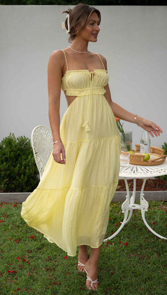 Saz Maxi Dress Yellow