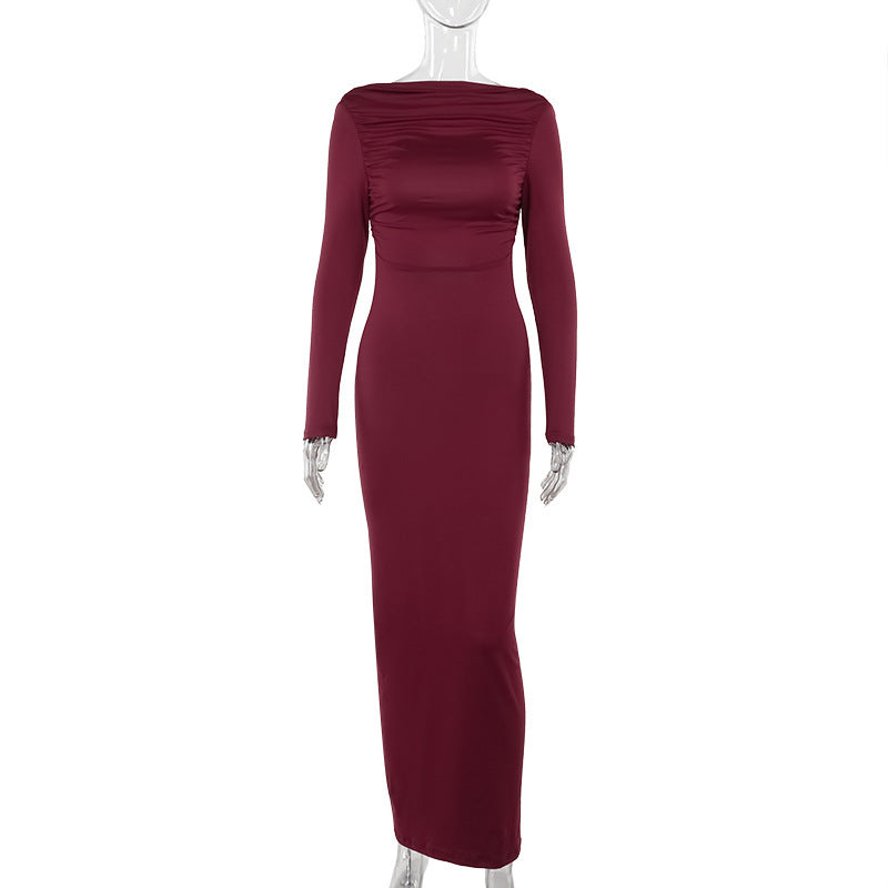 Mulberry Maxi Dress Maroon