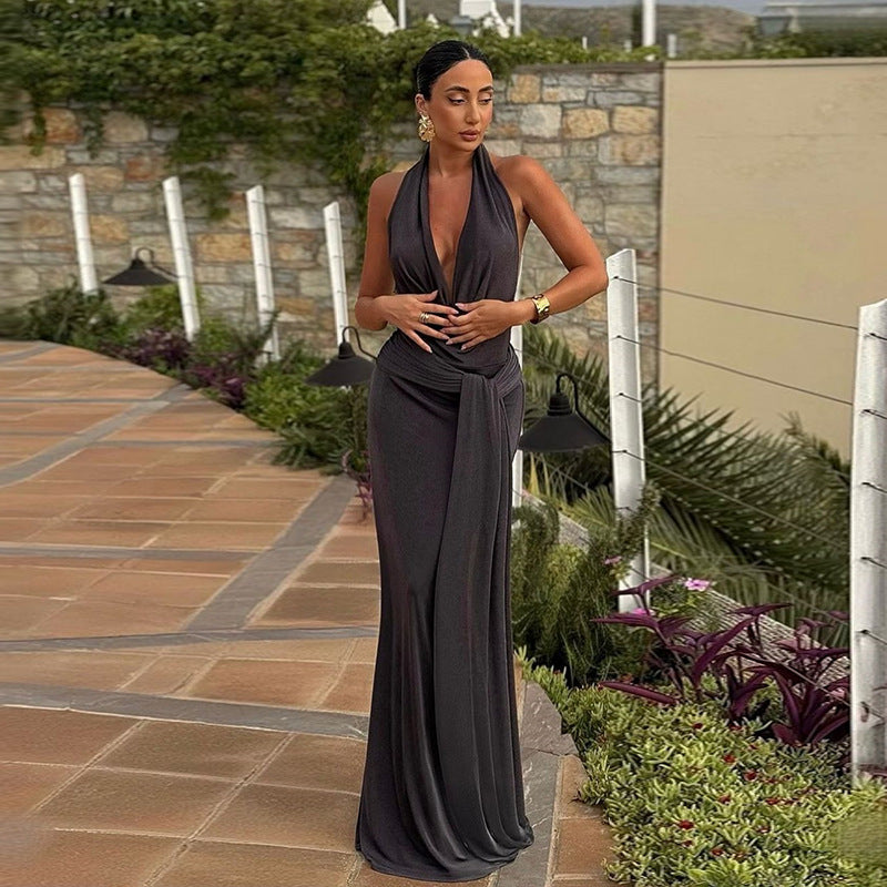 Angola Maxi Dress Grey