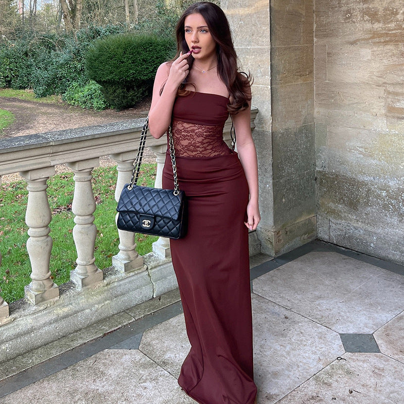 Stella Maxi Dress Maroon