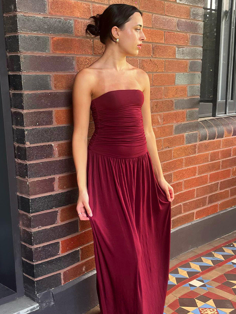 Becky Maxi Dress Maroon