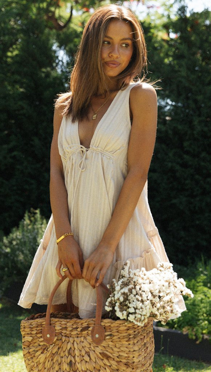 Alfie Mini Dress Apricot