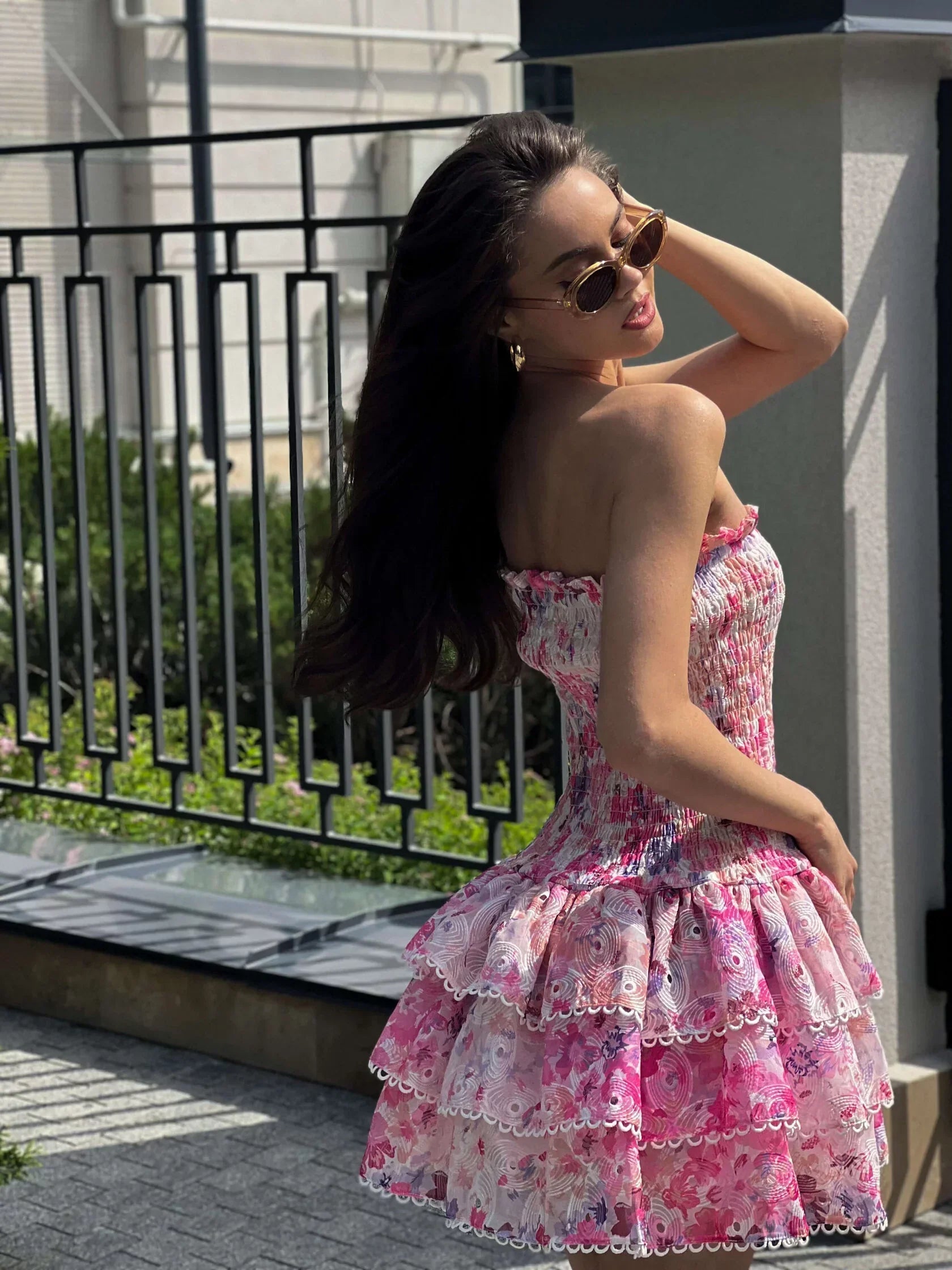 Rania Elegant Frilled Dress