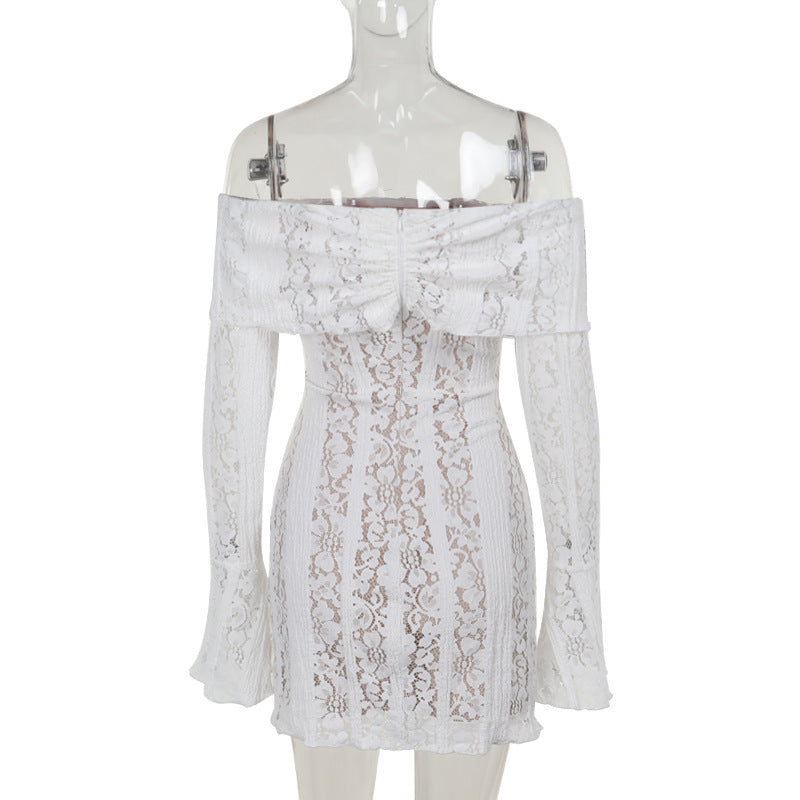 Reverie Off Shoulder Dress White