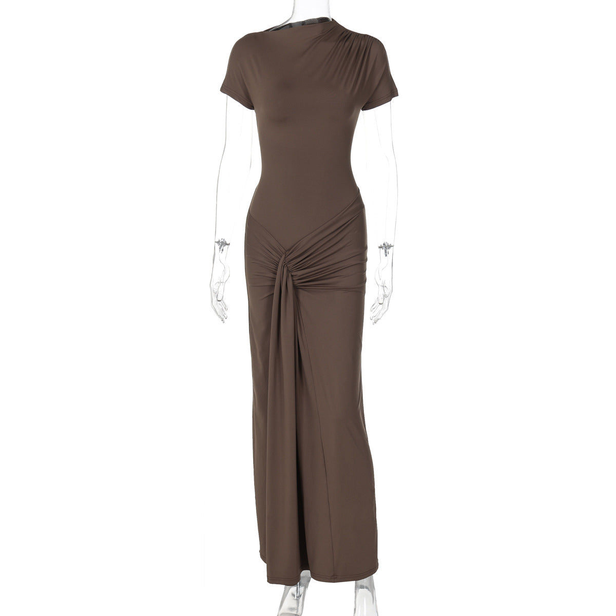 Dreamy Drape Maxi dress Brown