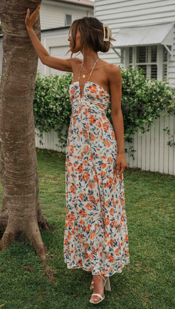 River Maxi Dress Orange
