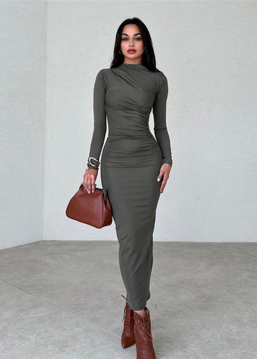 Luxe Slim Fit Elegant Long Sheath Dress for Women