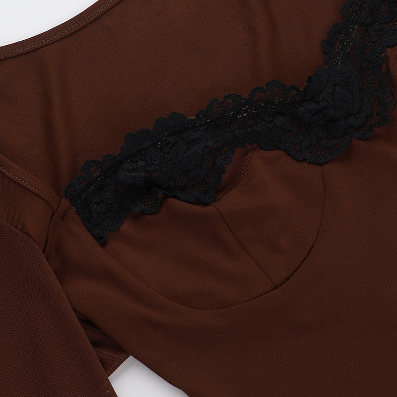 Connie Mini Dress Brown