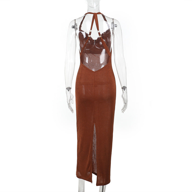 Rowan Maxi Dress Brown