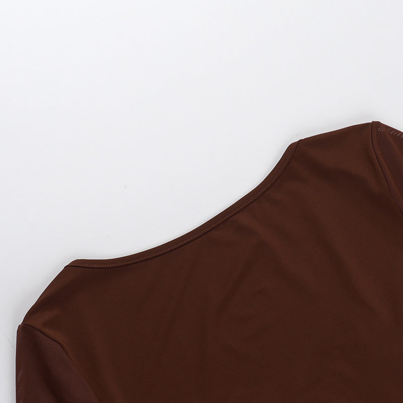 Connie Mini Dress Brown