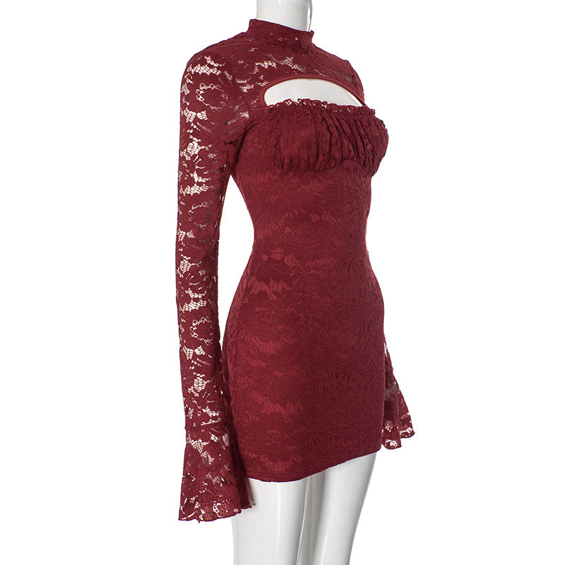 Ingram Mini Dress Maroon