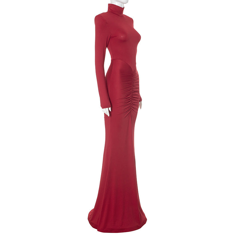 Red Rose Maxi Dress Red