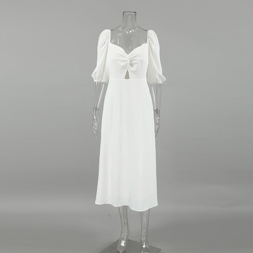 Fae Off Shoulder Dress White