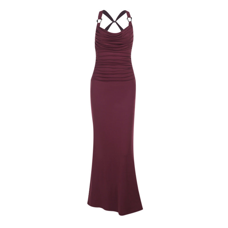 Solomon Maxi Dress Maroon