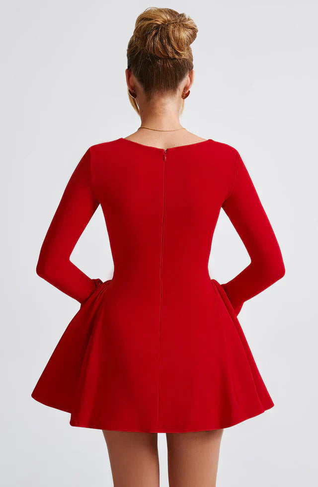 Nella Elegant Long Sleeve Mini Dress
