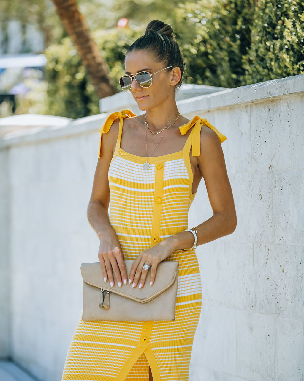 Ava Striped Knit Midi Dress FINAL